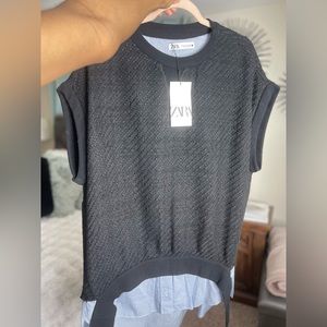 Black Zara sweater dress